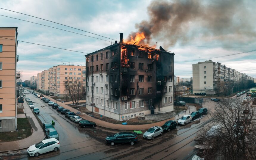 Пожар в жилищен блок в Овча купел